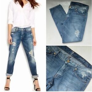 7 For All Mankind Josephina Skinny Boyfriend Jeans